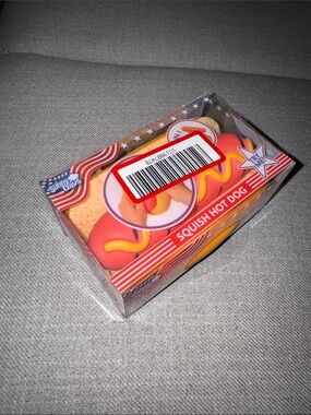 Red Squish Hot Dog Toy - Squishy Stress Relief